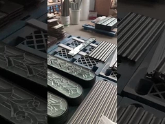 مخصصة مستديرة أعلى ملونة داخلية باب الزجاج إدخالات مع الزنك كاميج