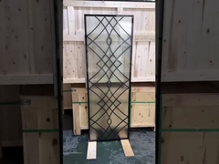 أفضل بيع في كندا 22*64 باب حديدي صناعي تضع زجاج من 12*12 شريط فولاذي لأبواب الزجاج الألياف